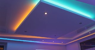 Натяжной потолок с подсветкой Щелково, цена от 2126 руб.